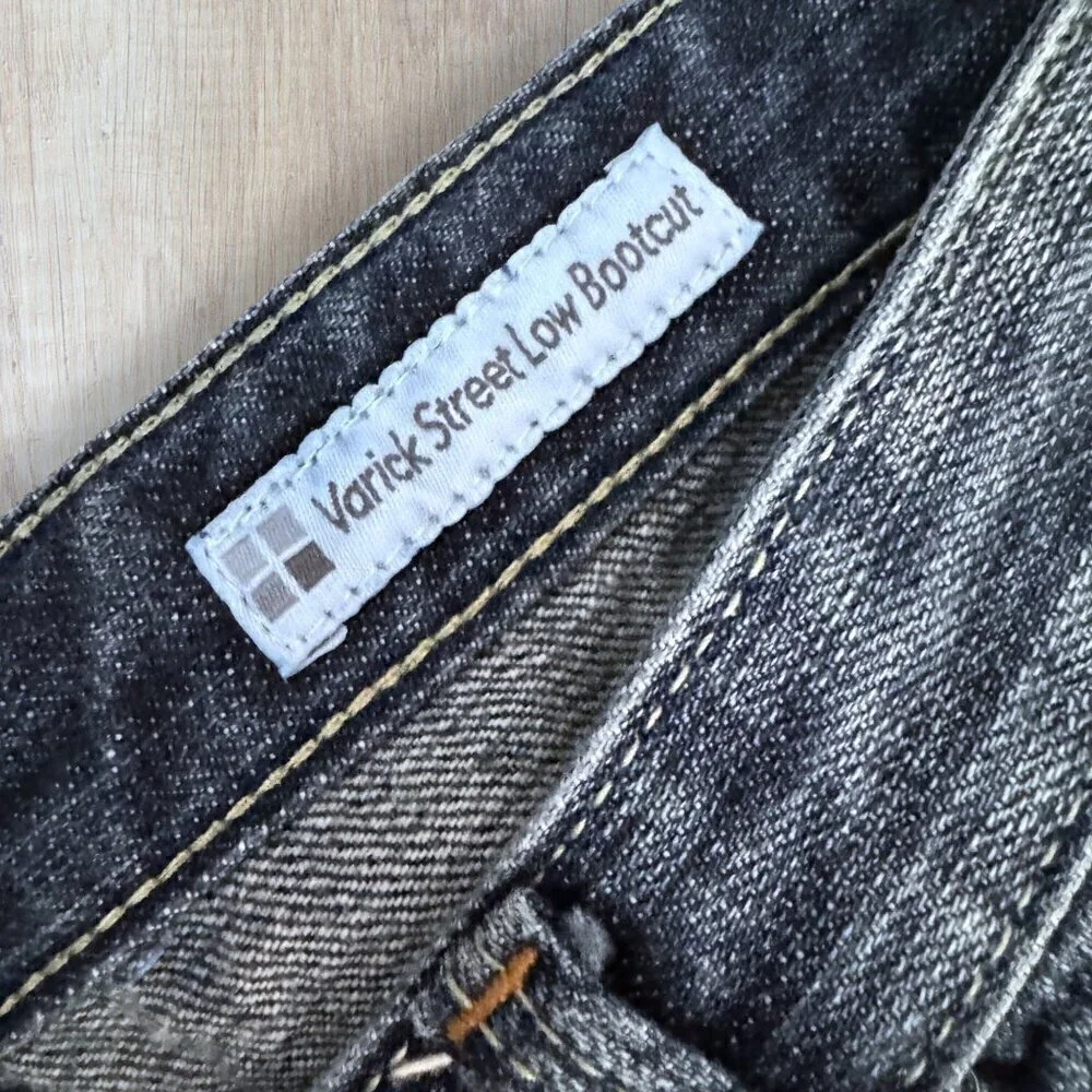 SALT WORKS Varick Street Low Bootcut Button Fly 100% Cotton Denim Jeans 32 / 12